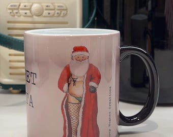 Secret santa magic mug.  The perfect stocking filler / secret santa cheeky gift for a friend. Quirky, funny, unusual. useful gift