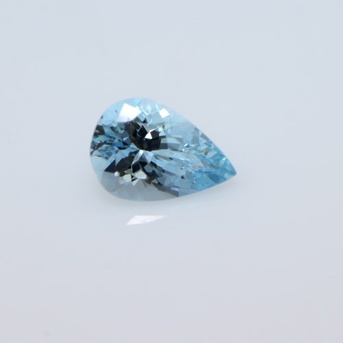 Fantastic Cut! shops 1.9Ct. 100% Natural BEAUTIFUL Pear Cut Aquamarine11x7.6mm,GOOD QUALITYFaceted Loose Gemstone For Making Wedding Pendant,Ring