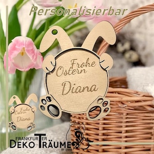 Easter pendant, gift tag, Easter basket decoration, Easter decoration, personalizable, name tag