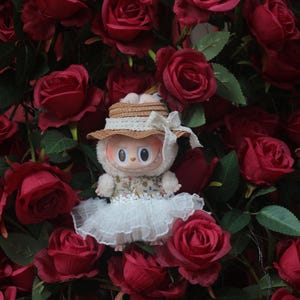 OOAK Labubu Clothes - Handmade Outfits for 17cm Pop Mart Labubu Keychain Plush,Popmart Labubu Accessories Gift