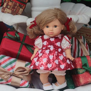 Minilkane doll clothes, Minikane doll clothes  34-38 cm doll clothes Christmas dress Valentines gift  love