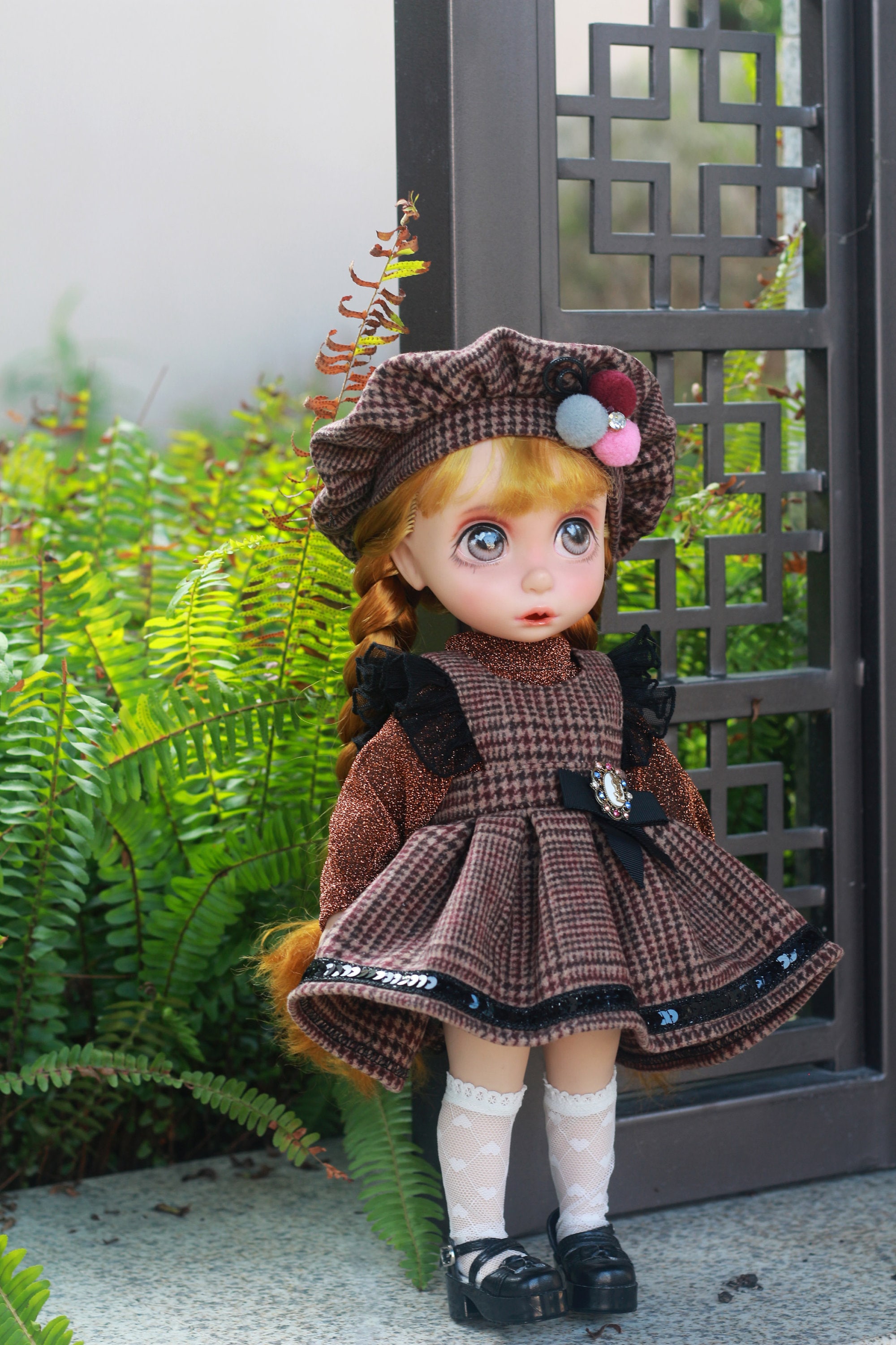 Black Doll Dress Set for Disney Animator Doll 16, Disney Doll Clothes