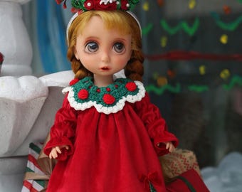 Disney Animators Doll Christmas Dress Set, 16 Inch Doll Clothes