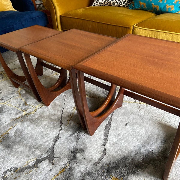 G Plan mid century 1960s nest of tables