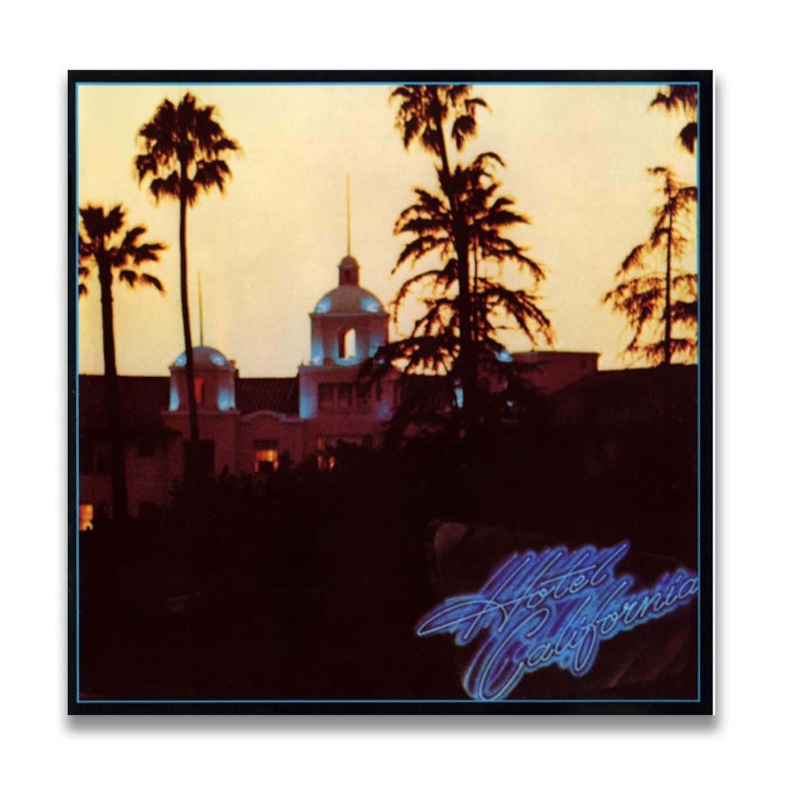 Eagles Hotel CALIFORNIA music album cover Canvas poster | Etsy