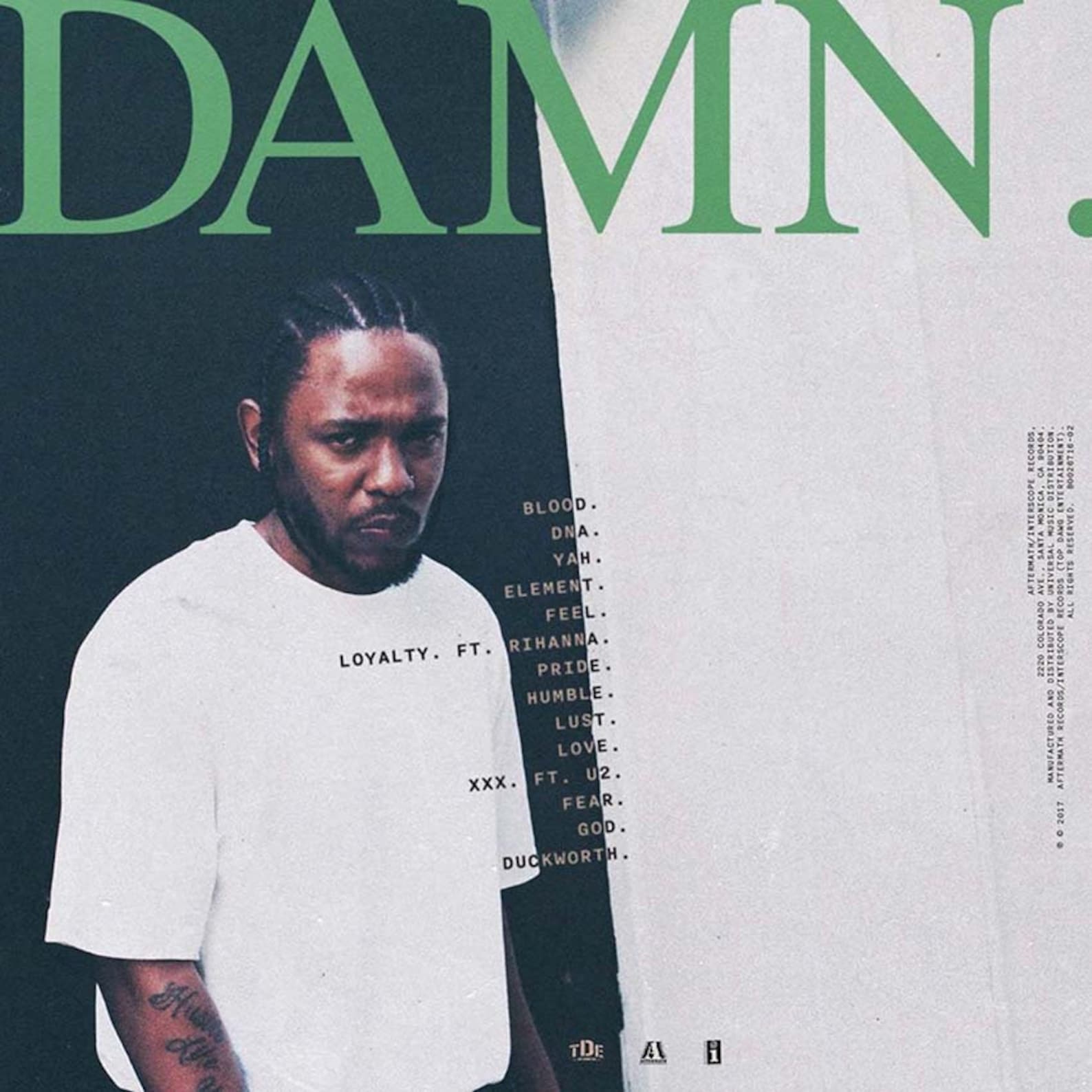 Kendrick Lamar Damn music album cover Canvas poster Etsy