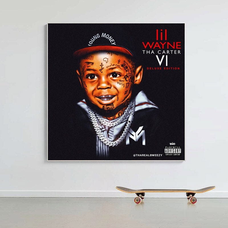 Lil Wayne carter 6 music album cover Canvas poster Etsy Lil Wayne carter 6 music album cover Canvas poster Etsy