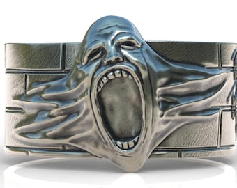 Pink floyd the wall sterling silver ring 925 retro boho style rockstar
