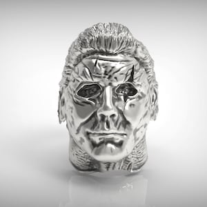 Michael myers, horror ring, halloween ring, it, skullring, skull rings, satanic ring, satanic rings, clown ring, ghost