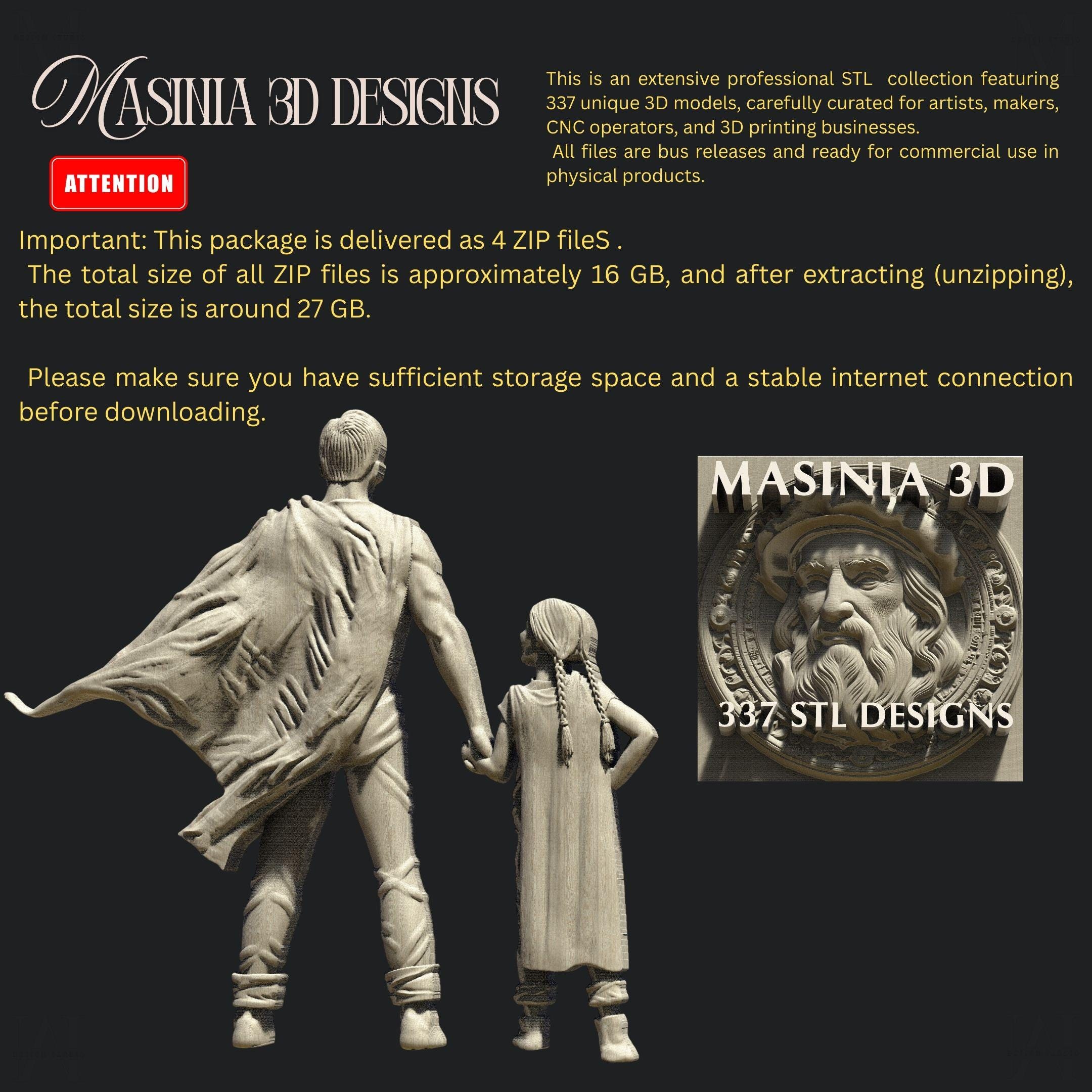 Legend STL Pack – 337 Premium CNC Relief Designs | Classical, Mythology ...