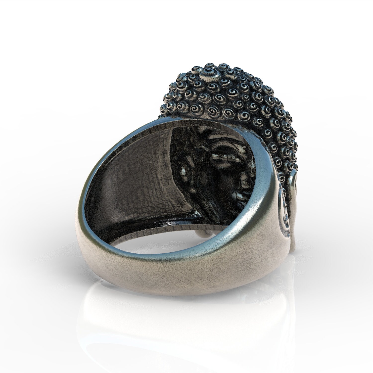 Sterling Silver 925 Thai Buddha Ring Buddhism, Girl Buddha, Bodhisattva ...