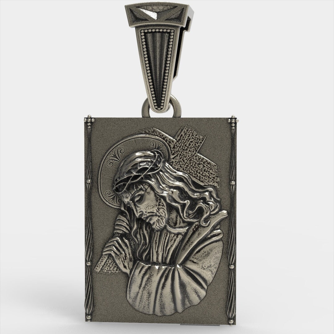 Jesus Christ Pendant Sterling Silver 925 - Etsy