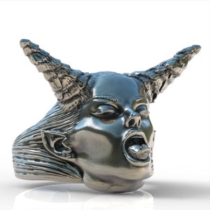 Succubus demon ring sterling 925 ring ring handmade men unisex