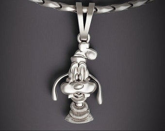 Goofy pendant pendant  in sterling silver 925