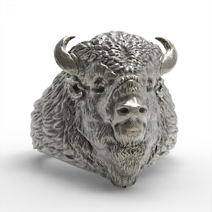 Bufallo Unisex Ring Sterling Silver 925