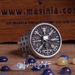 Anillo calavera Egvisir plata de ley 925