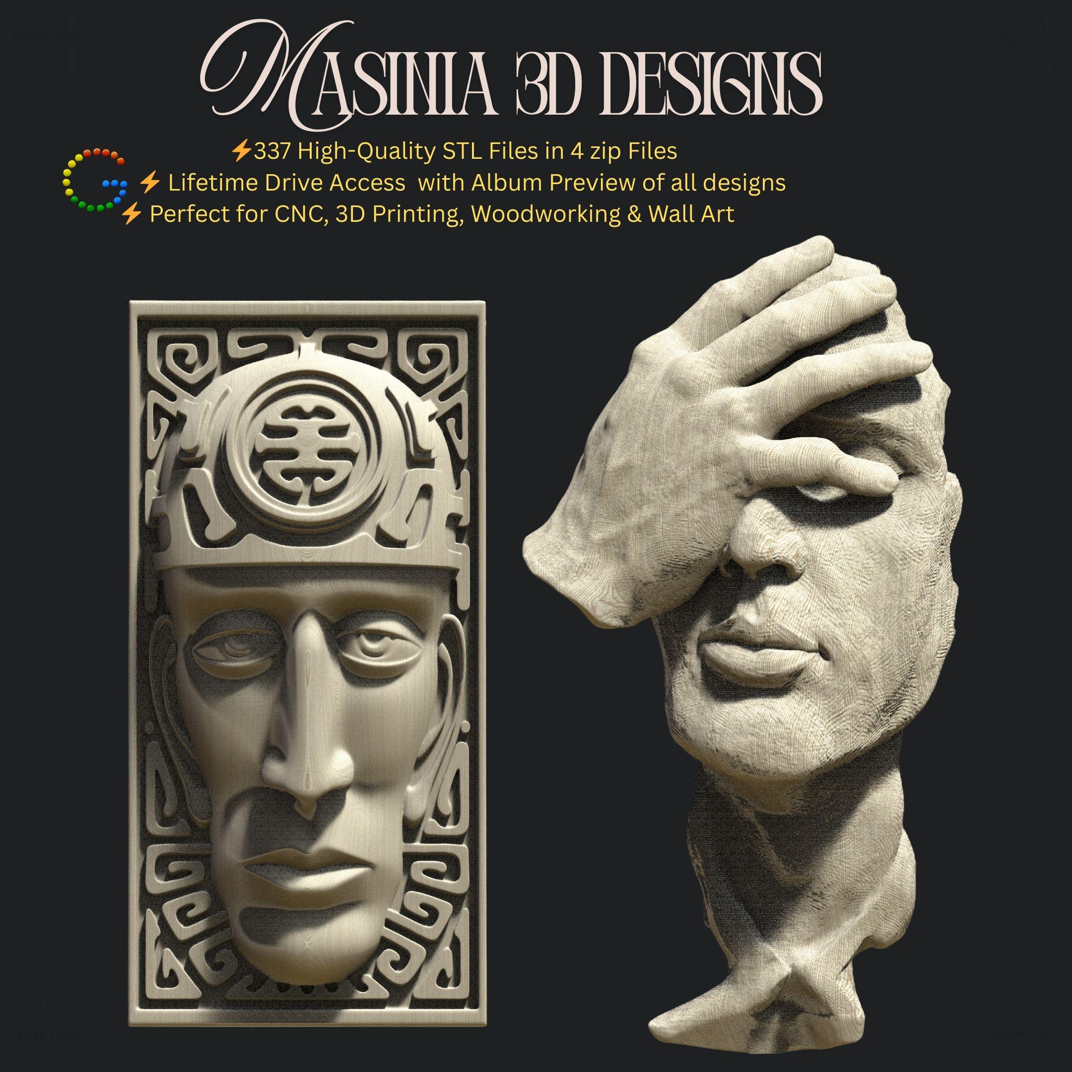 Legend STL Pack – 337 Premium CNC Relief Designs | Classical, Mythology ...
