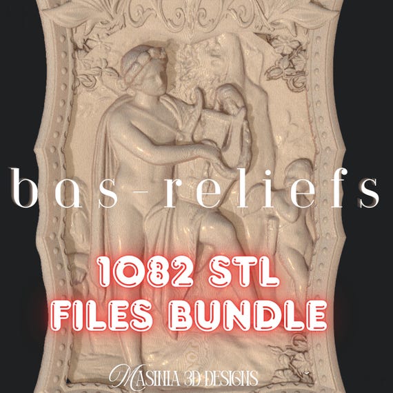 Bas-Reliefs Ultimate 3D Relief STL Mega Bundle – 1082 Professional CNC & 3D Print Files