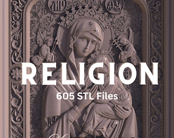 605 Christian STL Files | Religious Reliefs for CNC Router | Jesus  Saints
