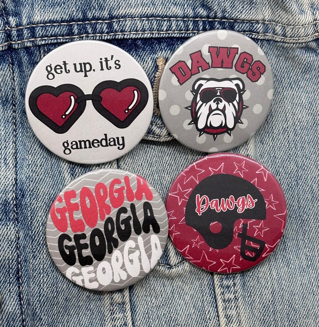 Georgia Bulldogs Game Day Button Bundle 2.25