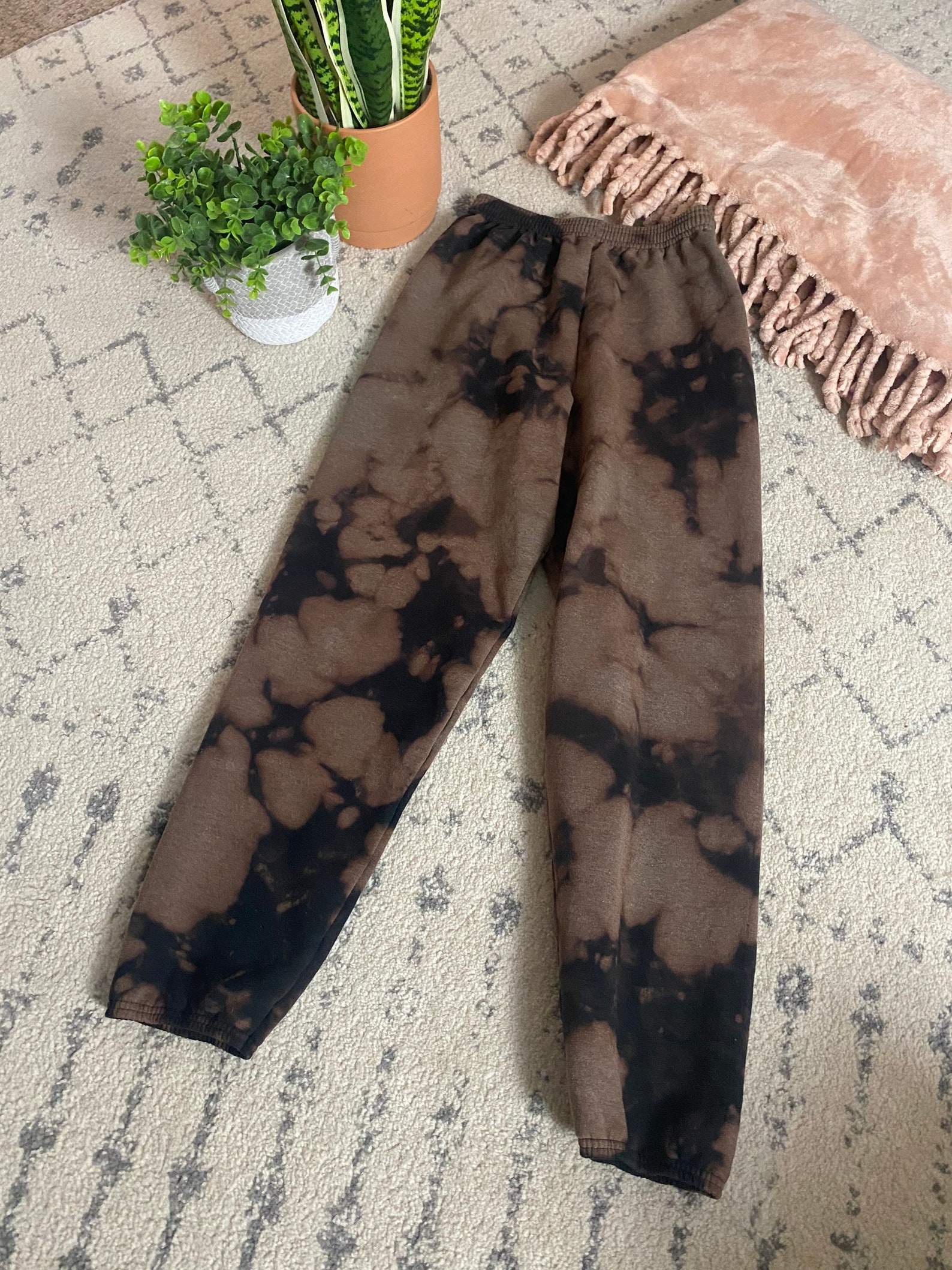 Splatter Bleach Dye Sweatpants Bleach Dye Joggers Bleached Etsy
