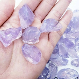 25-50ct Lavender Quartz |  Facet Rough | Natural Raw Gemstone | Gem-grade Specimen