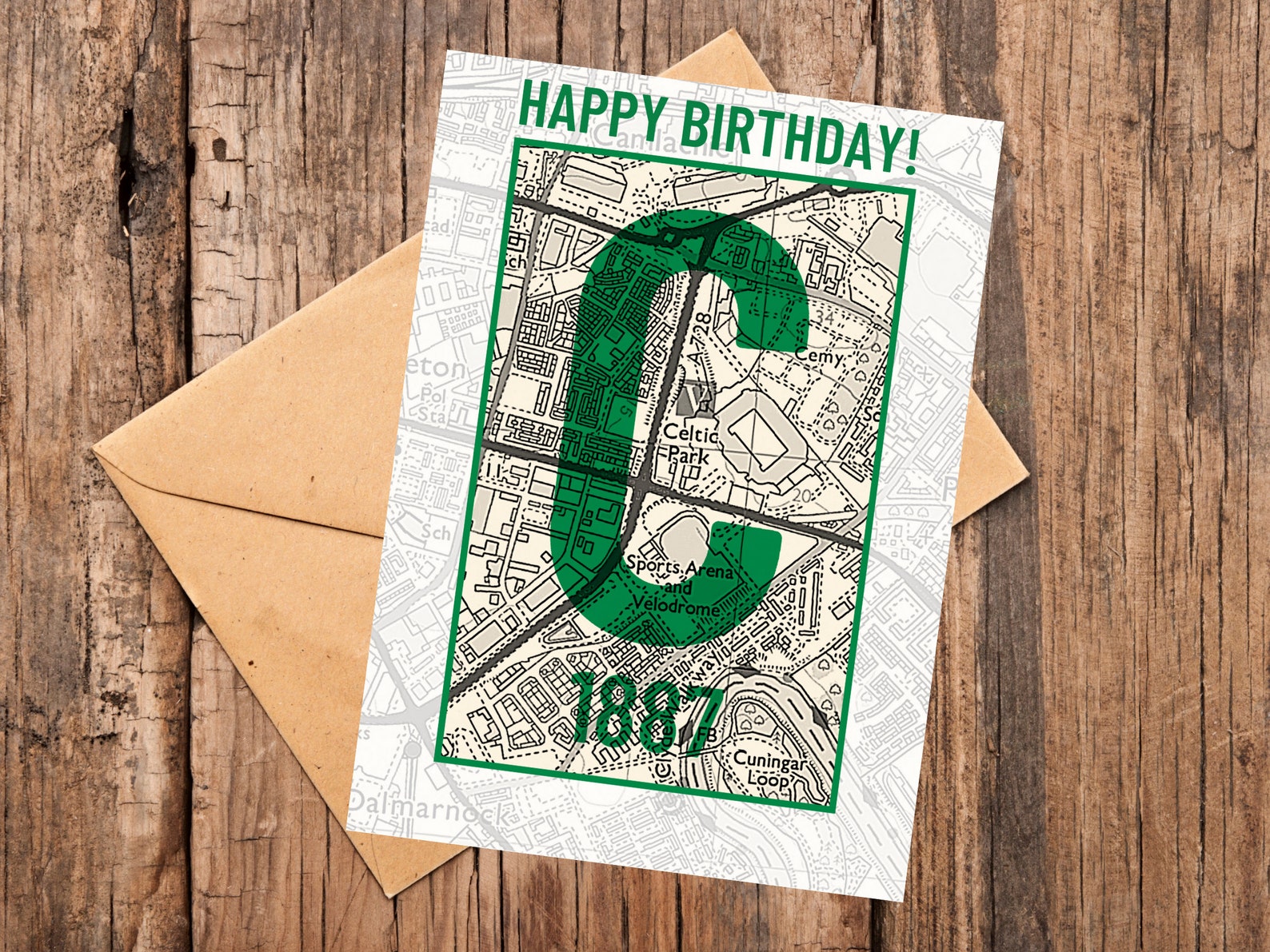 Glasgow Birthday Card Greeting Card Etsy