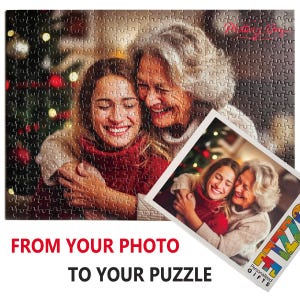Personalized Photo Puzzle: Custom Wooden Jigsaw, Family Portrait Gift