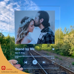 Customized Acrylic Music Plaque|Unique Present for Her or Him |Celebrate Love with Personalized Music Plaque.Anniversary & Mother's Day Gift