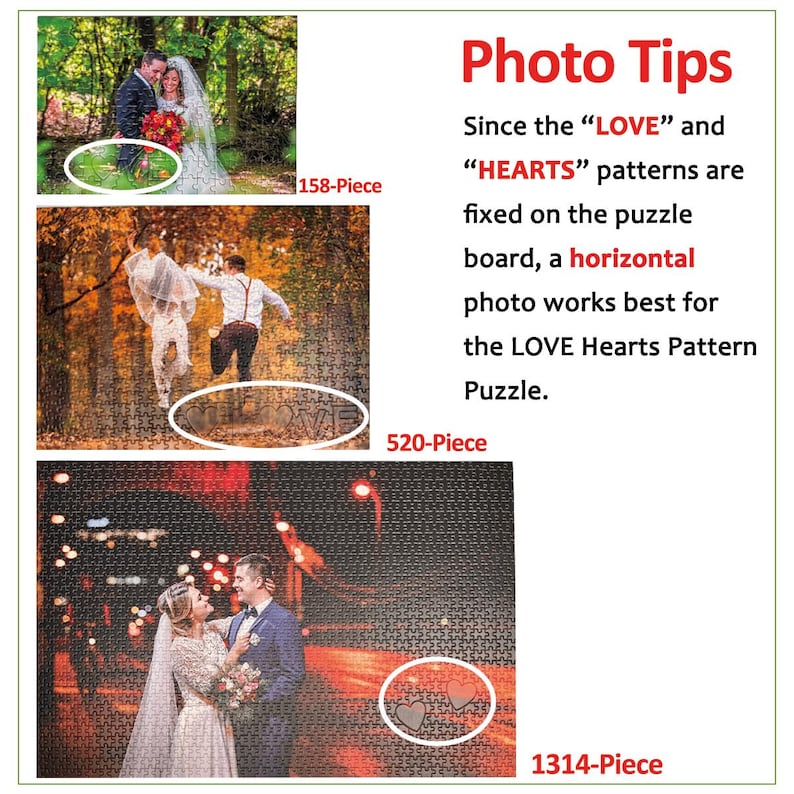 Father's Day Gifts-Custom Photo Puzzle – Personalized Jigsaw Puzzle – Family Couple Pet Gift – Upload Your Photo – Multiple Sizes image 6