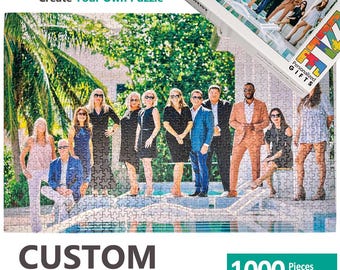 Father's Day Gifts - Personalized 1000 Piece Photo Puzzle – Custom Jigsaw Puzzle – Upload Your Photo – Family Keepsake Gift