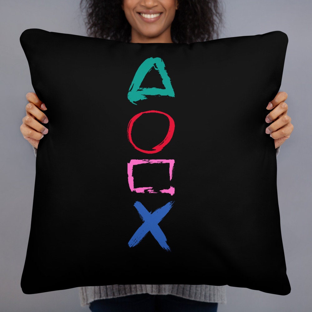 Playstation Collection l Video Game Throw Pillow l Playstation Etsy