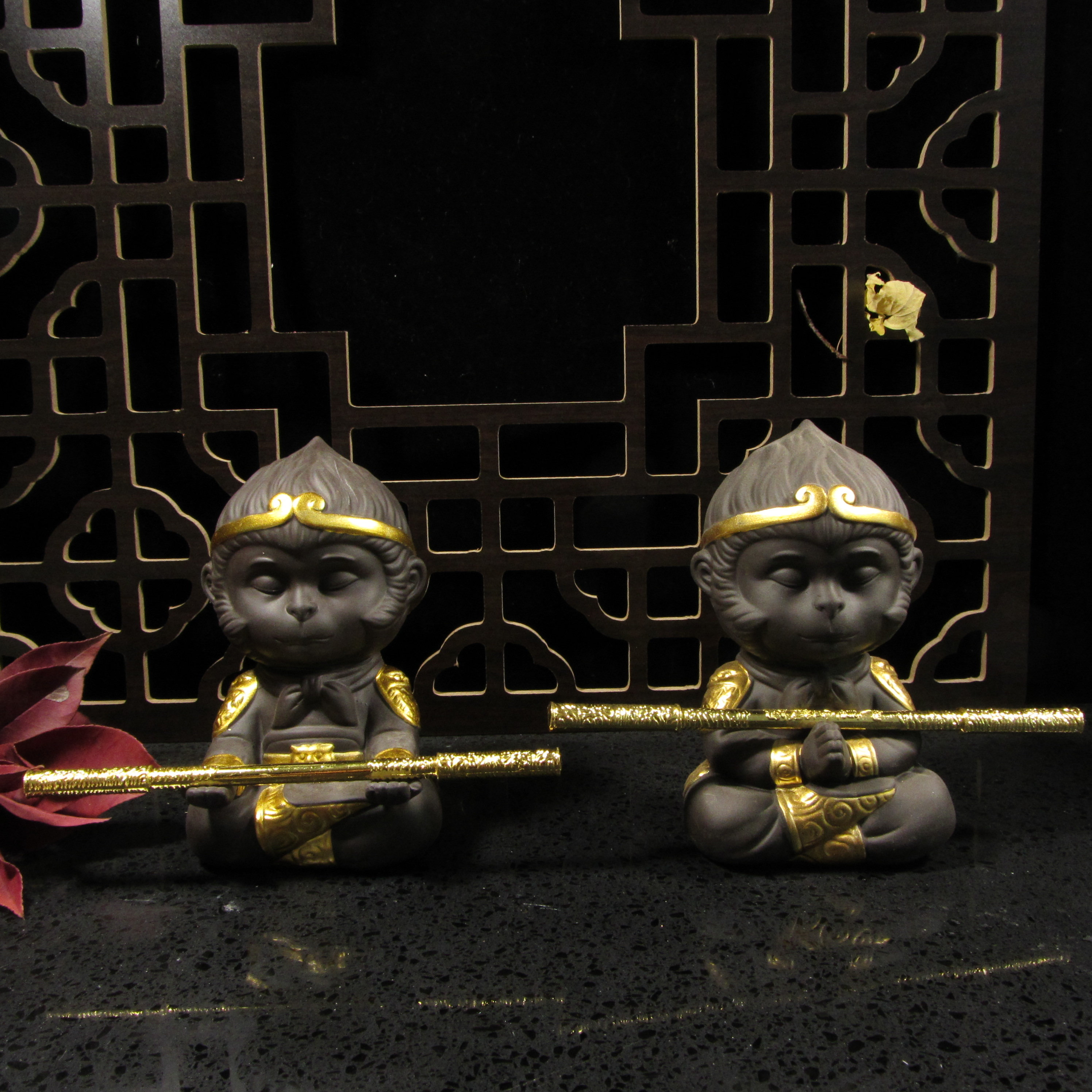Tea Pet Golden Cudgel Sun Wukong the Monkey King Custom Feng Shui