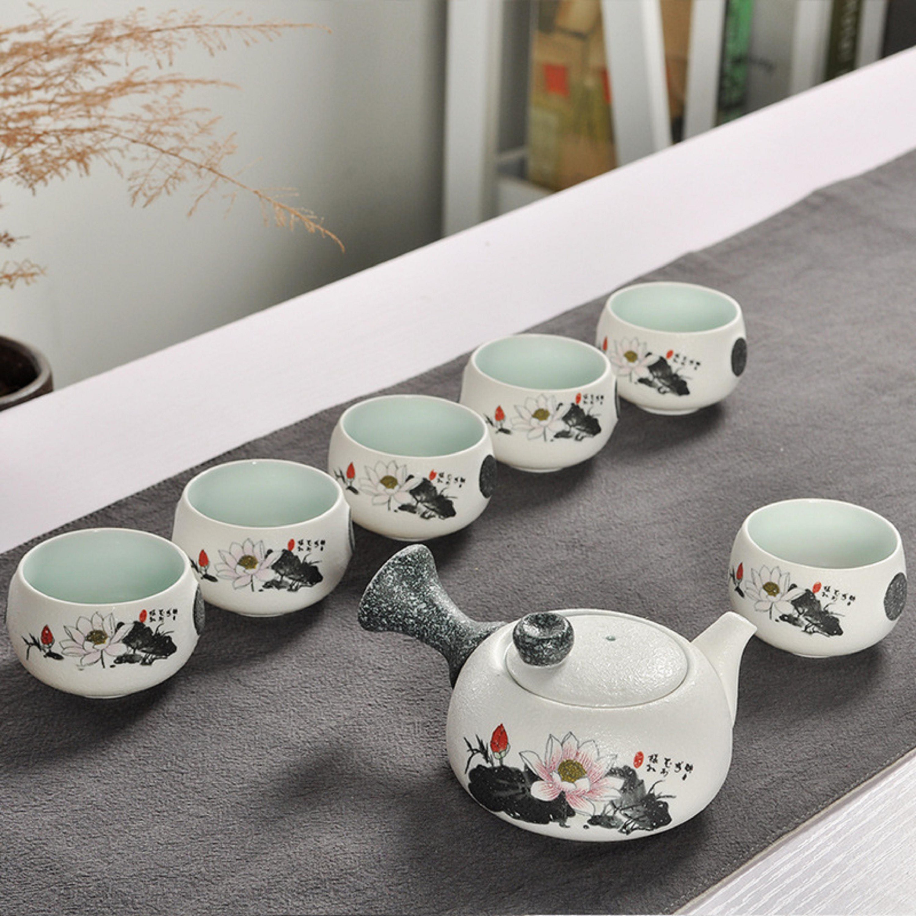 Tibetan crafts Tea pot Tea set Tea Cups Ceramic Etsy