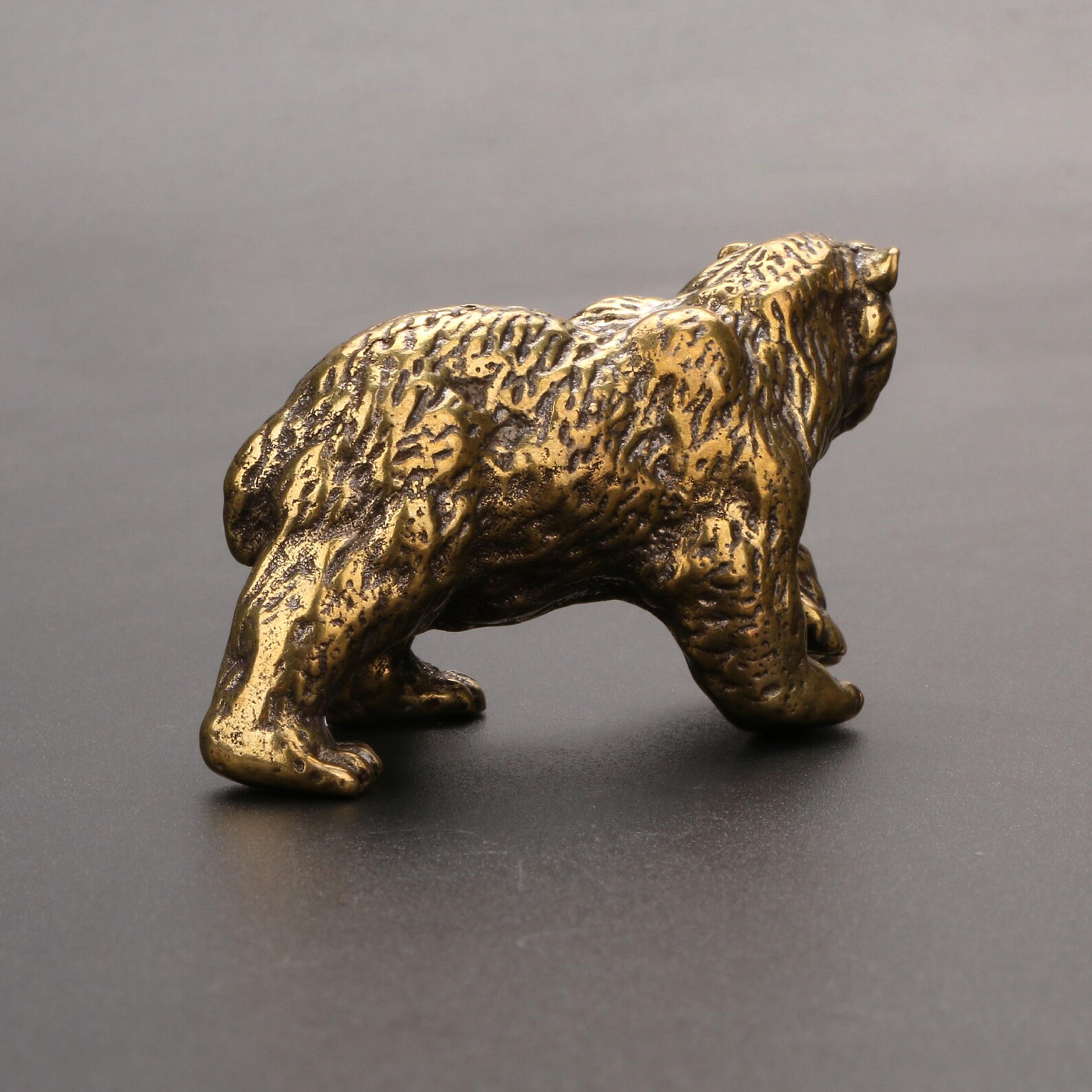 155g Home Decor Brass Bear Polar Bear Sculptures and Statues Etsy