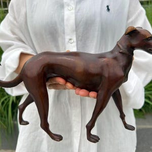 Vintage Greyhound Dog Statue - Etsy