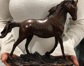 ブロンズ製跳ね馬像 – 高級ホーム＆オフィス装飾 - Etsy 日本