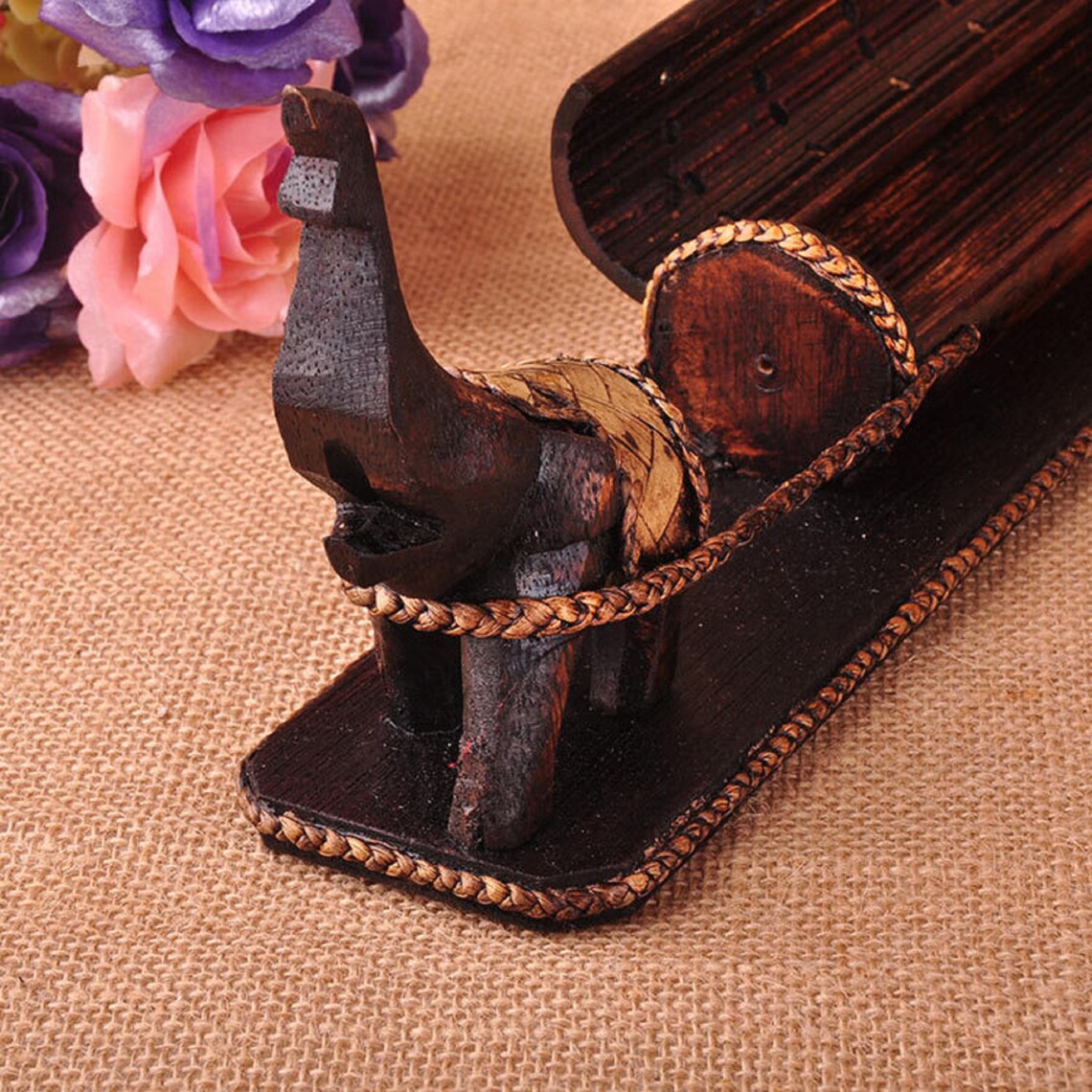 Incense holder Ash catch Incense Burner wood Burner Etsy