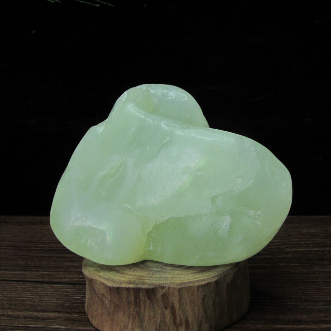 Produktbild von Echte Jade Ohrringe – Grün, Click-Hoop Mit Silberhaken, Durchmesser 30mm – Natürlicher Schmuck