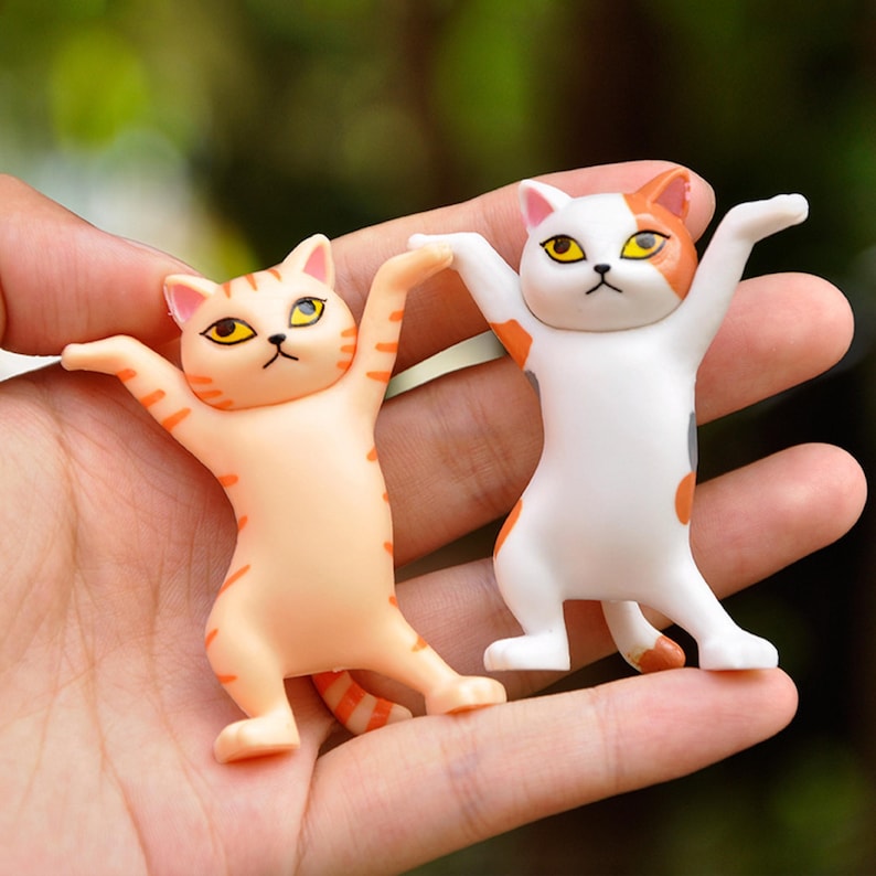 lot of 5 5 pieces Handmade Gift cat Cute lovely doll ornament mini micro landscape desktop flowerpot decoration kids gift