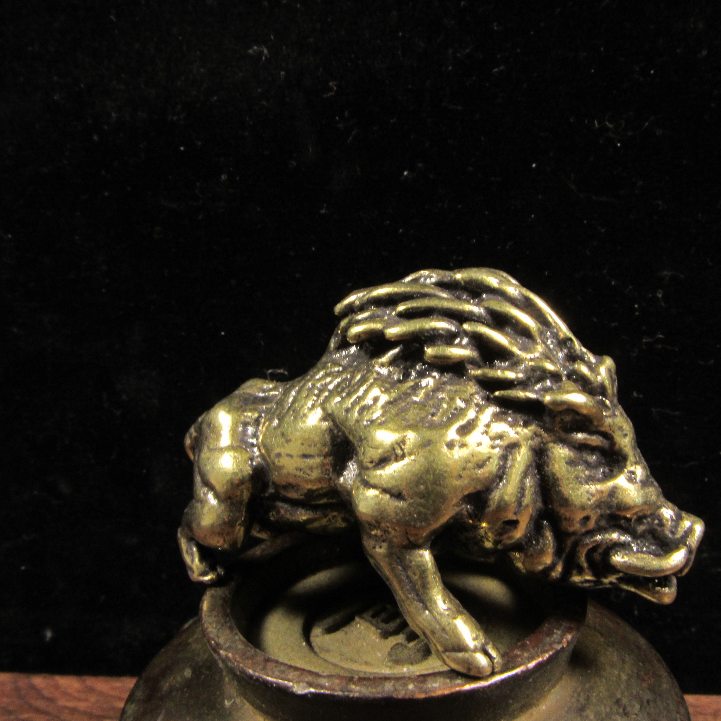 Collectible Brass Mini Mantis Miniatures Figurines Vintage Copper Animal Stature 