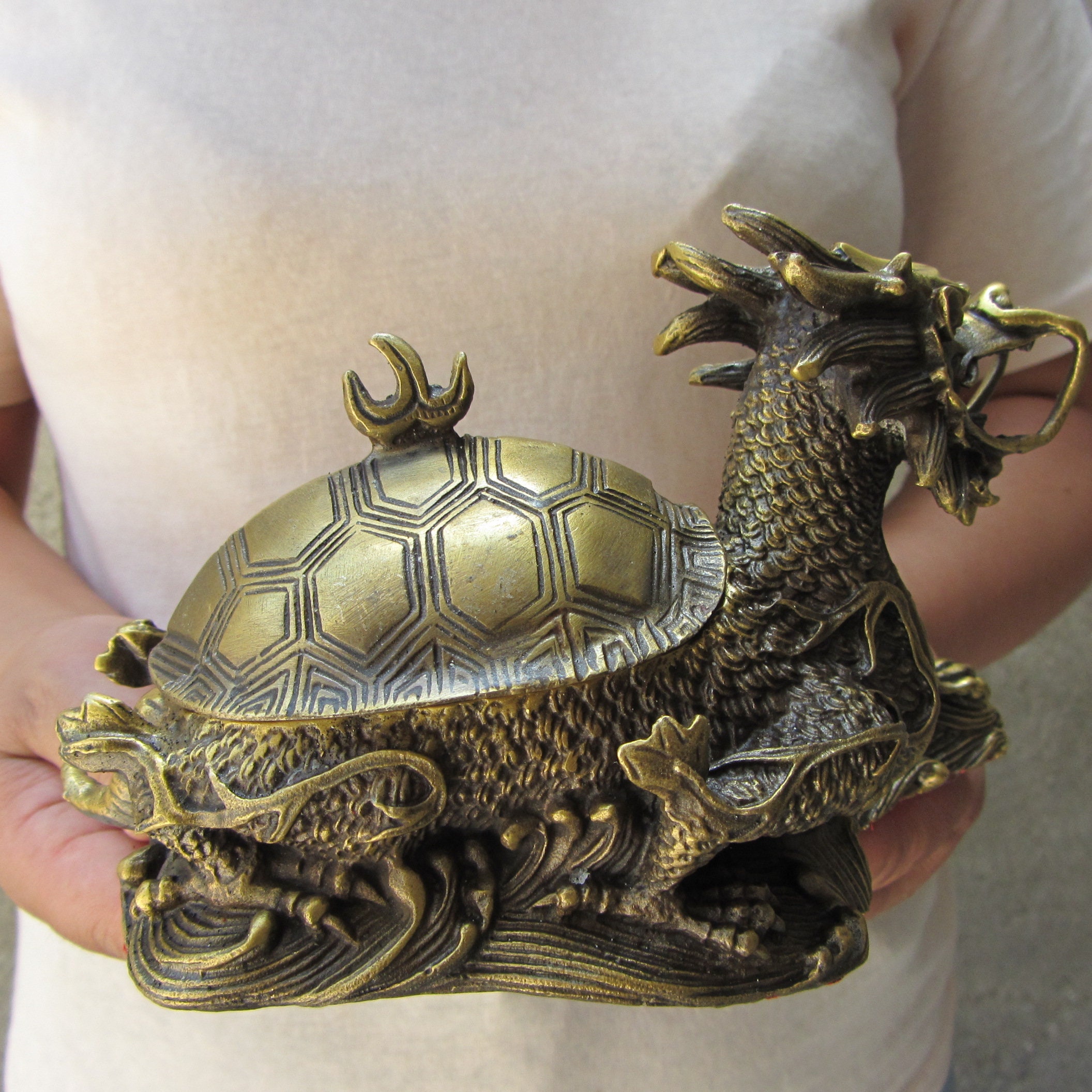 Vintage Brass Dragon Ashtray munimoro.gob.pe