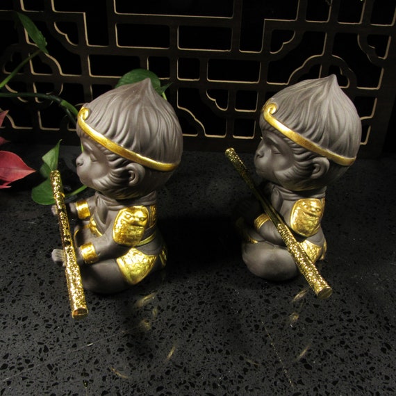 Tea Pet Golden Cudgel Sun Wukong the Monkey King Custom Feng Shui