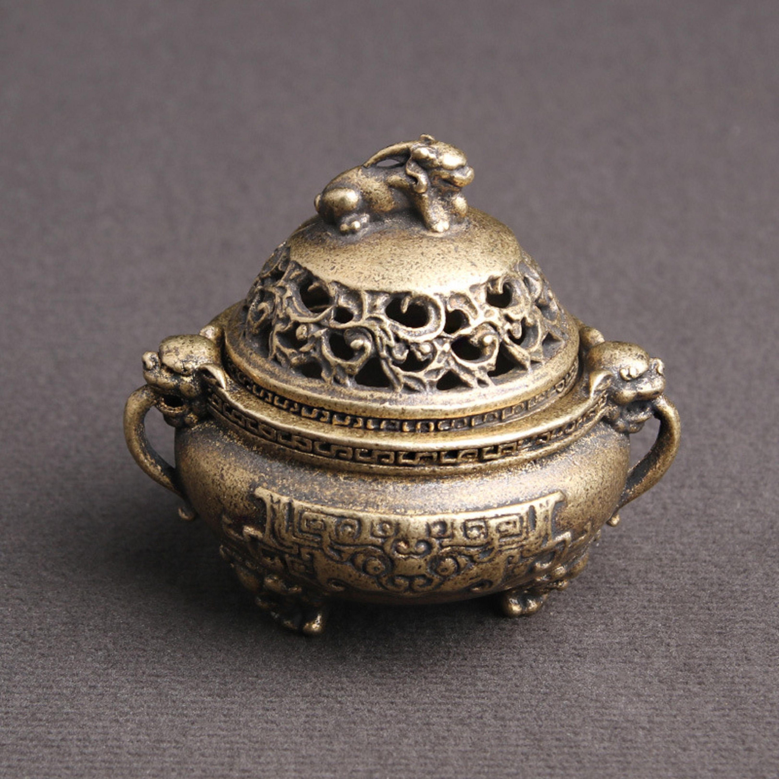 Incense holder Antique Incense Burner Bronze Brass Etsy