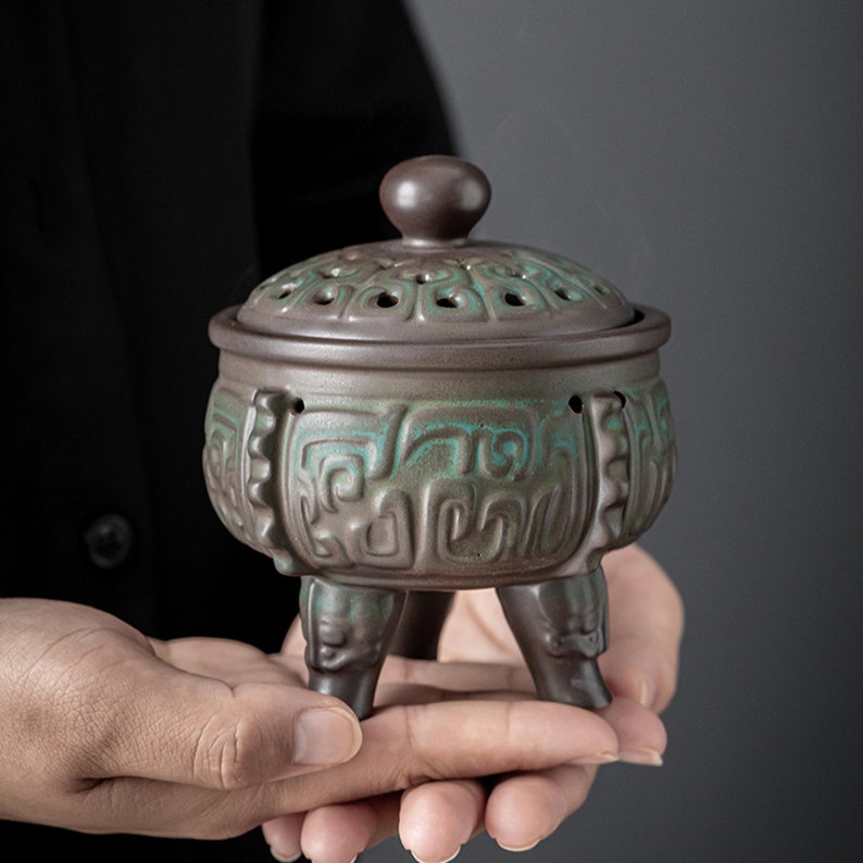 Incense holder Ash Catcher Swinging Smoke Burner Pot Etsy