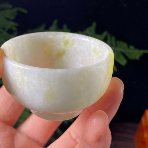 Natural Jade Lantian shops jade tea pot tea cup tea set household health tea set a pot of four cups