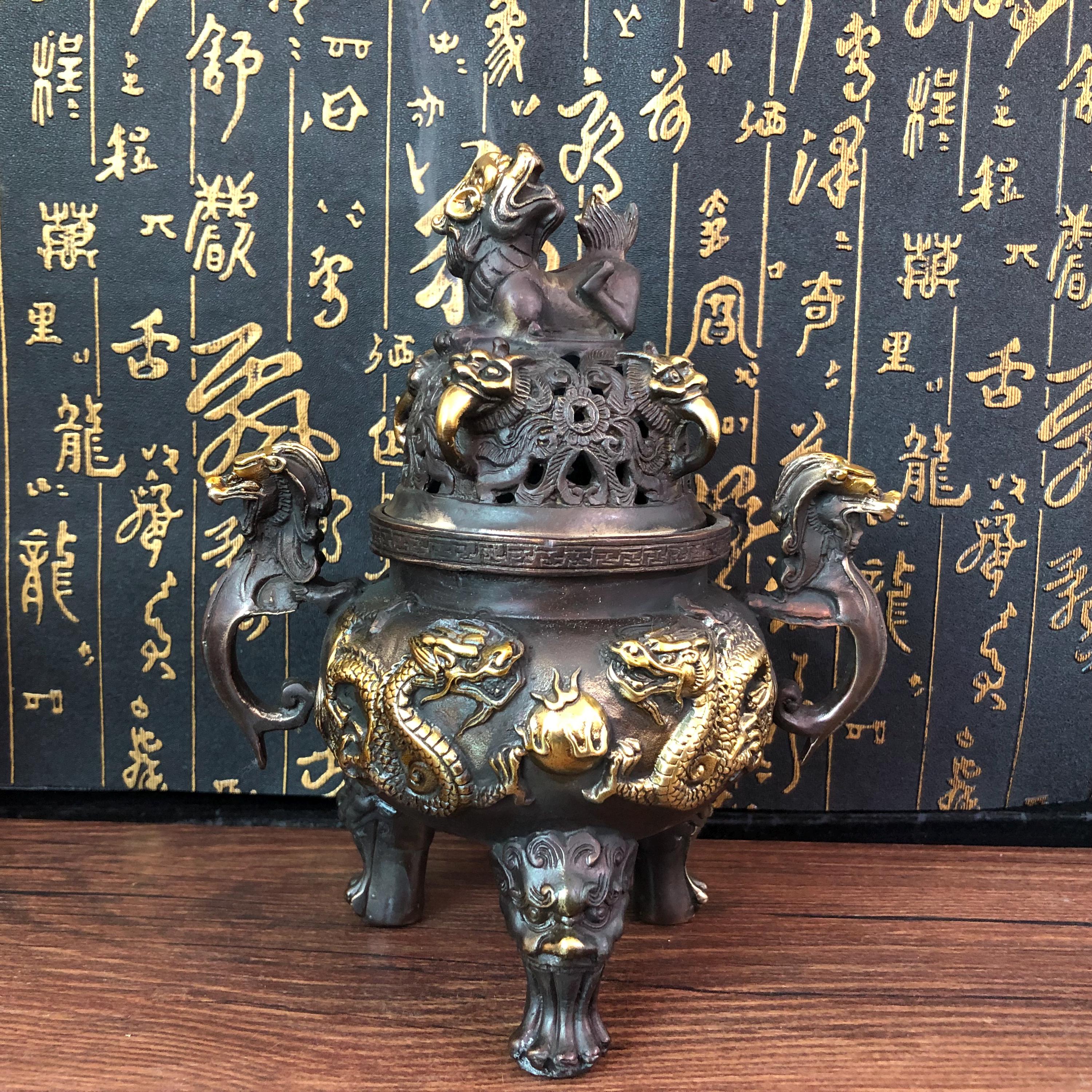 獅子蓋香炉 - Etsy 日本