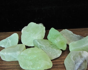 300gram Natural Green Jade Block, Raw Stone Ore Specimen, Feng shui lucky stone ,Meditation Metaphysical Healing, Natural Crystal Healing G9