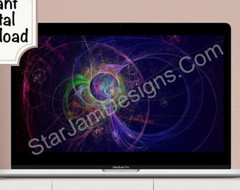 Desktop Wallpaper Screensaver, INSTANT DOWNLOAD, Computer and Laptop Background, Original High Quality Digital Painting