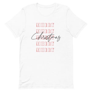 Christmas Shirt, Merry Merry Merry Christmas Shirt, Womens Christmas Shirt, Cute Christmas Tees, Christmas Shirts, Christmas Tees for Women